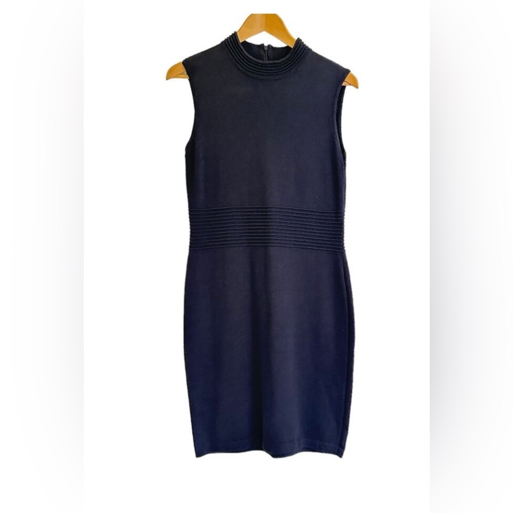 St. John Collection By Marie Gray Vintage Santana Knit Black Dress